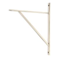 Polished Nickel "Claremont" Traditional Shelf Bracket - 314mm x 250mm