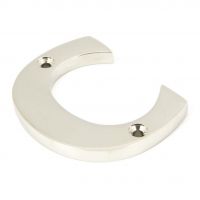 3 Inch Letter C Screw Fix Letter in an Polished Nickel Finish