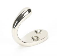 Polished Nickel Single Pronged Coat Hook