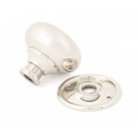 Detachable Rose on the Polished Nickel Door Knob Set