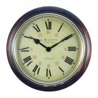 "Portobello Road" Vintage Wooden Clock