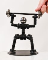 Scale image of scrap metal art sculpture