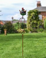 Quirky Black Bird Garden Spike 