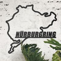 Nürburgring Race Track Wall Art on the Wall Next to Plants