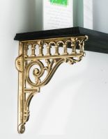 Classic Railway “Ribbleshead” Brass Shelf Bracket 26 x 21cm