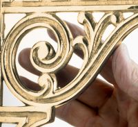 Classic Railway “Ribbleshead” Brass Shelf Bracket 26 x 21cm