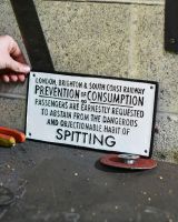 Scale image of Railway Notice Vintage Style Cast Iron Sign