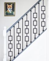 Rake Brackets On Art Deco Spindles 