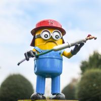 Recycled Metal "Feeble Fireman" Henchman Sculpture
