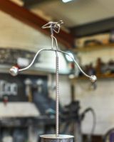 Recycled Metal Violinist Sculpture