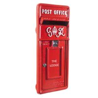 Personalised "King George" Rex Post Box Front in a Red Red Finish