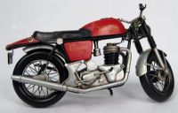 Red Norton Scale Model Motorcycle