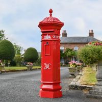 Penfold Pillar Post Box - Red Finish