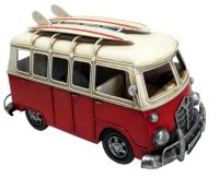 Red Camper Van Replica Ornament