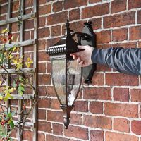 Renaissance Style Standard Hanging Bronze Wall Lantern to Sclae