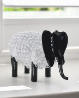 "Rhea" the Recycled Metal Elephant - White