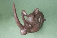 Rhinoceros Wall Mounted Bust