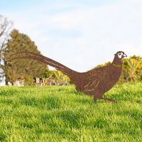 Rustic Ring-necked Pheasant Silhouette 