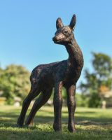 "River" Doe Garden Sculpture - Copper