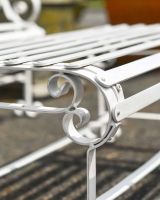 Close-Up of Arched Pattern on Robust Cream “Chatham" Park Table