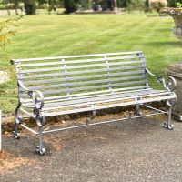 Grey Robust “Chatham" Three Seater Park Bench