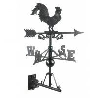 Cast iron Rooster Weathervane finished in black