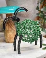 "Rosie" the Recycled Ram Sculpture - Green