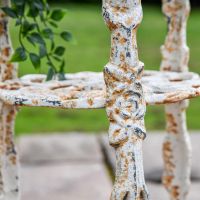 Close-up of the Detail on the table