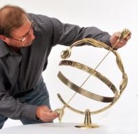 Amulet Solid Brass Tulip Armillary
