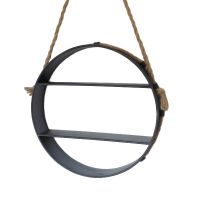 Rope Hanging Circular Shelf