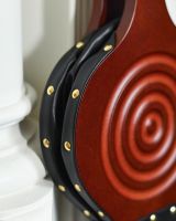 Details of Traditional Rounded Wooden & PU Leather Fire Bellows