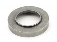 Rounded Pewter Lever Door Handle Rose