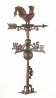 Rustic Rooster Weathervane with Adjustable Bracket