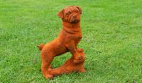 "Captain Pugsley" Rustic Iron Dog Sculpture