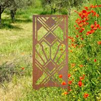 Rustic Abstract Garden Screen