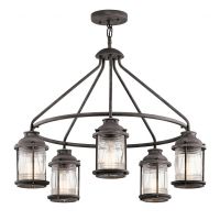  Aquatic Lantern Style Hanging Light Finished in a Rustic