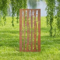 Rustic finish decorative garden screen