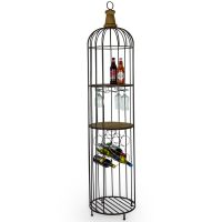Rustic Bird Cage Shelving Unit in Situ