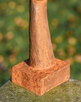 Rustic Cast Iron "In Thought" Garden Sculpture