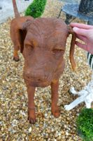 “Tucker” Cast Iron Dog Garden Statue 