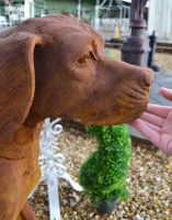 “Tucker” Cast Iron Dog Garden Statue 