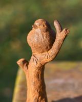 Rustic Cast Iron "Singing Bird" Garden Sculpture