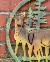 Close up of Deer in Pine Forest Wall Art Doe