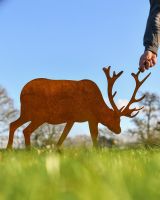 Rustic Stag Sculpture In Situ 