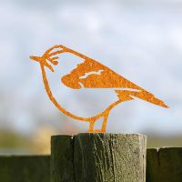 Rustic Steel Fence Topper with Goldcrest Design