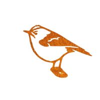 Close-Up of Rustic Goldcrest Steel Fence Topper