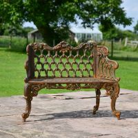 Rustic Garden Bench in Situ 