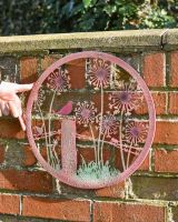 Rustic "Life In The Fields" Garden Wall Art to scale