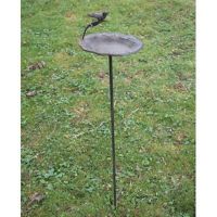 Rustic Metal Bird Feeder Stake