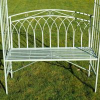 Close-up of the Seat on the Garden Arbour